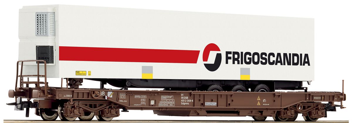 Roco 67511 - Einheitstaschenwagen Sdgmns der DSB &quot;Frigoscandia&quot; H0