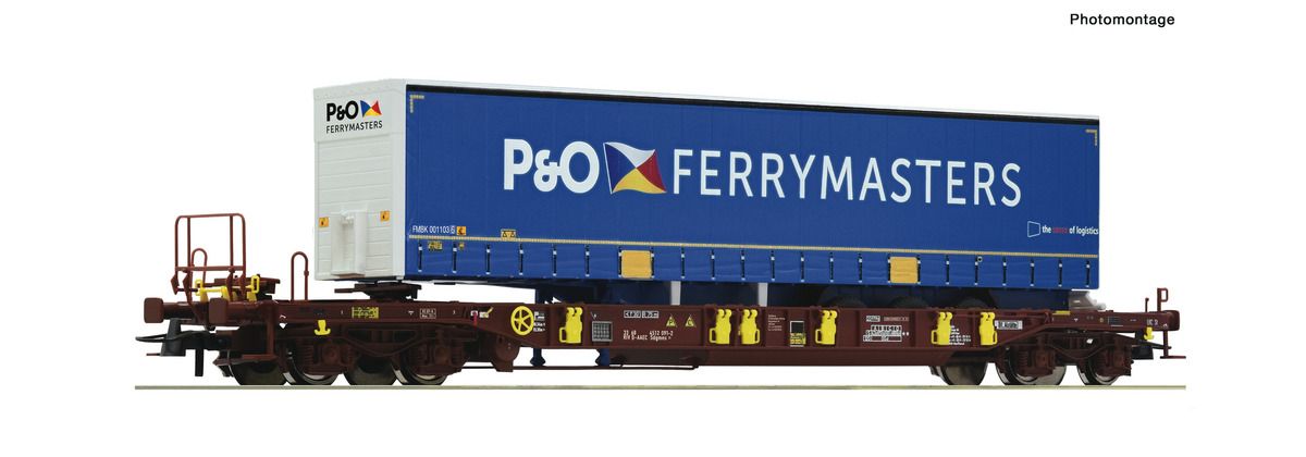 Roco 76235 - Taschenwagen T3, &quot;P&amp;O Ferrymasters&quot; AAE H0