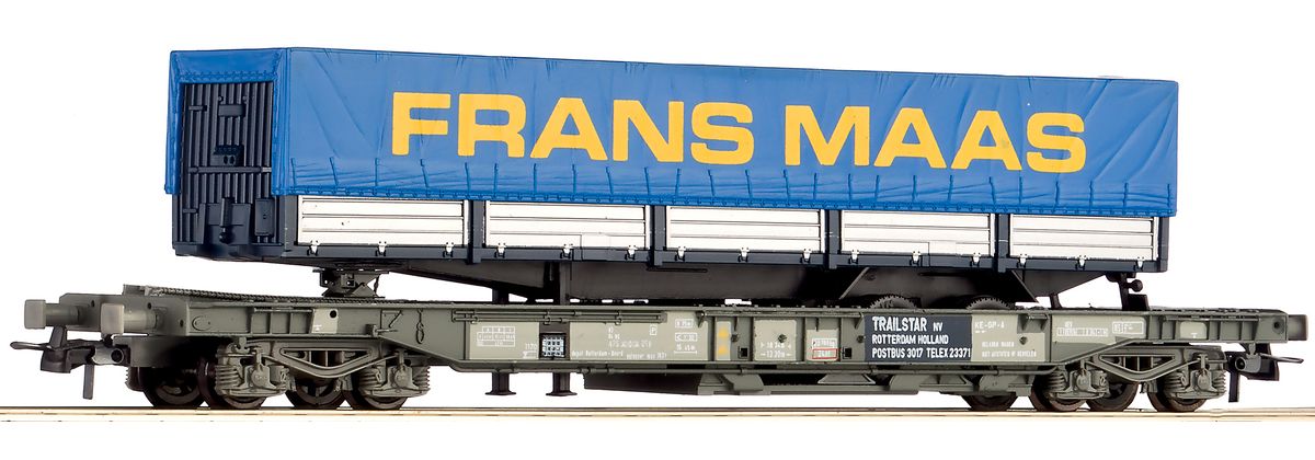 Roco 66697 - Einheitstaschenwagen Sdgmns der NS &quot;Frans Maas&quot; H0