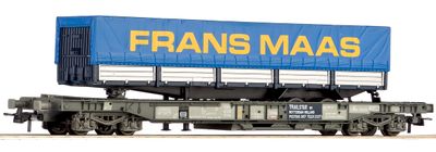 Roco 66697 - Einheitstaschenwagen Sdgmns der NS &quot;Frans Maas&quot; H0