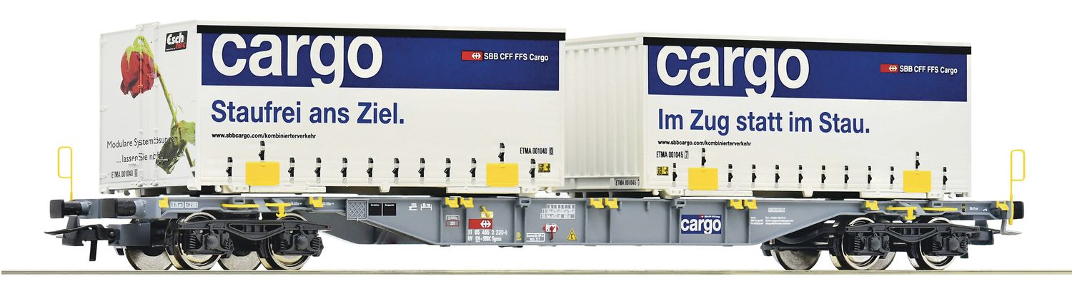 Roco 77341.B - Containertragwagen, SBB H0