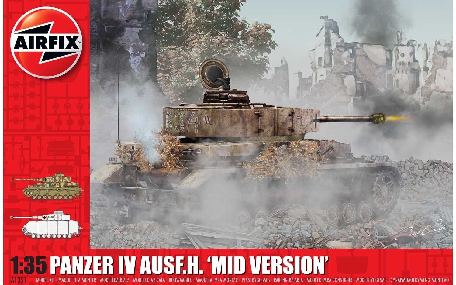 Airfix A1351 - Panzer IV ausf.h mid version 1:35
