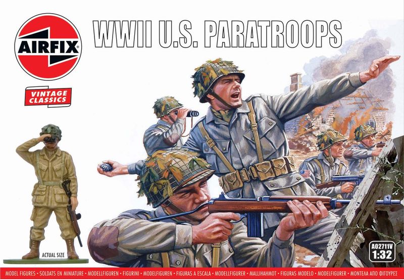 Airfix AF02711V - 1/32 WWII U.S. PARATROOPS