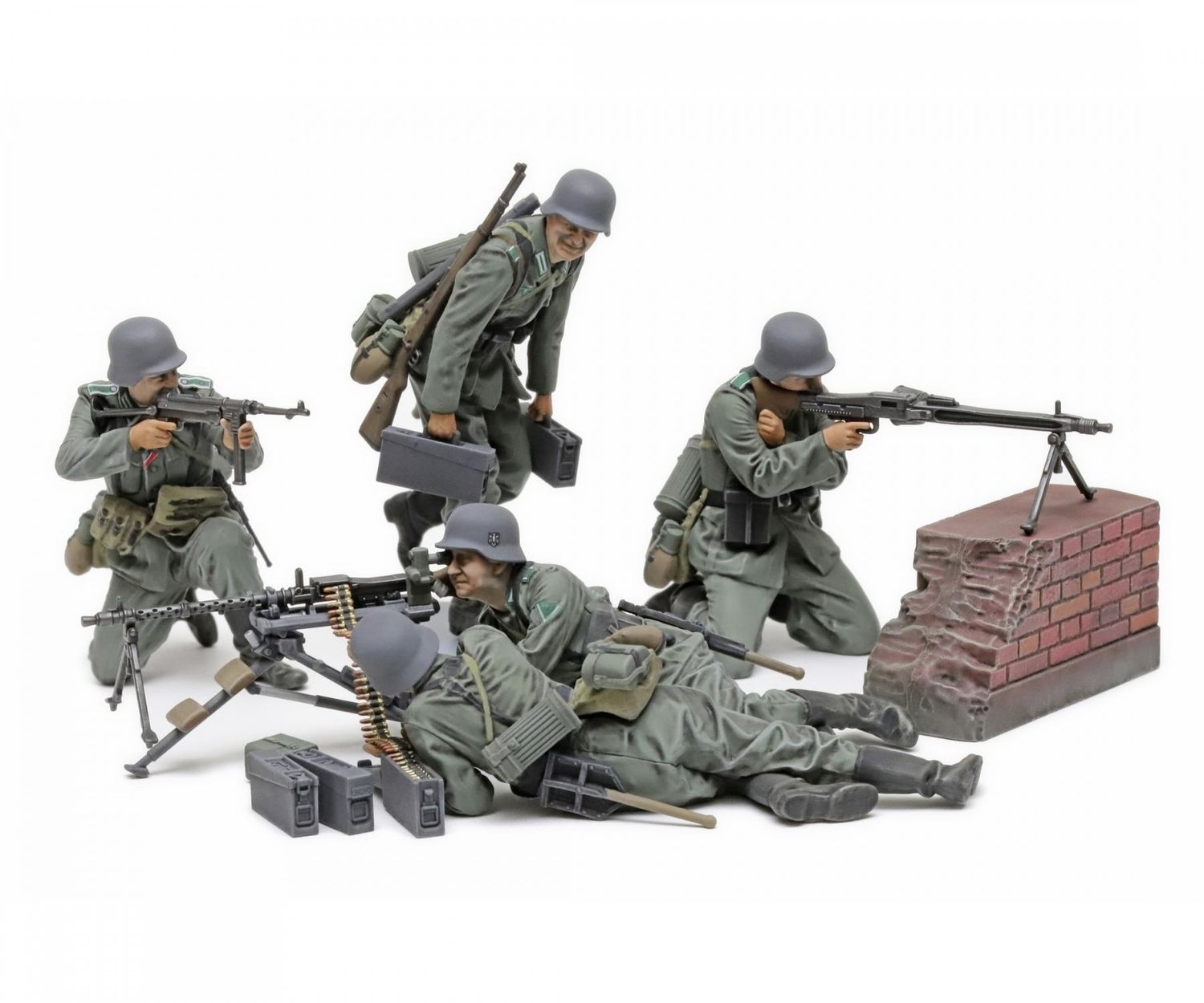 Tamiya 35386 - Fig.-Set Ger. MG Team (5) Mid.WWII 1:35