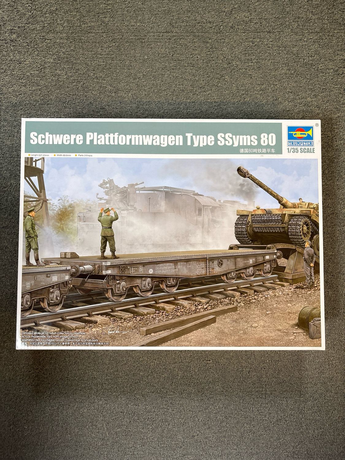 Trumpeter 00221 - SCHWERE PLATTF.WAGEN 1:35