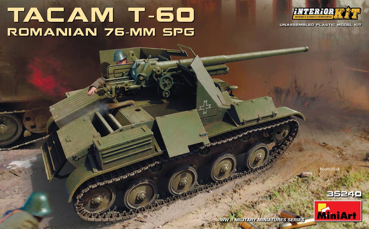 MiniArt 35240 - Romanian 76-mm SPG tacam T-60 interior kit 1:35