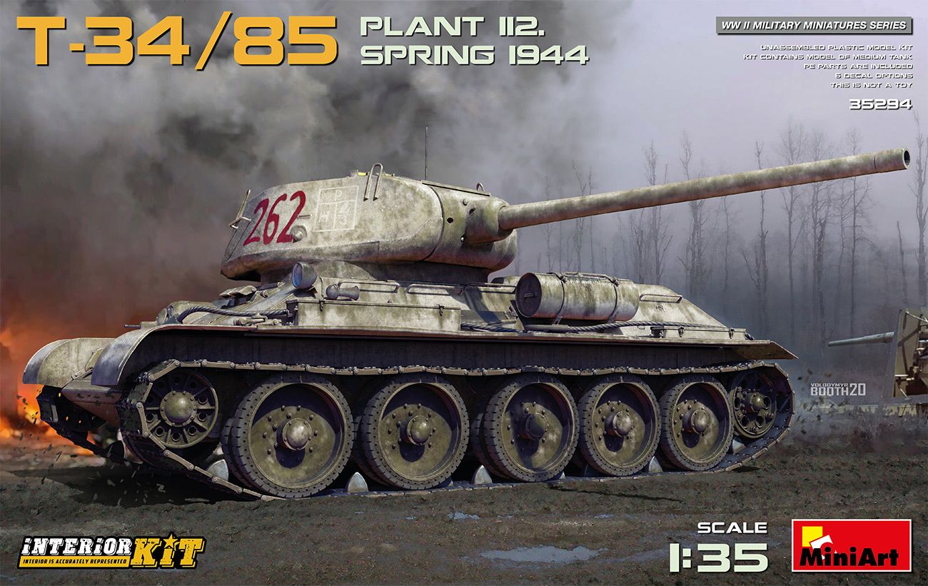 MiniArt 35294 - T-34/85 plant 112. spring 1944. interior kit 1:35