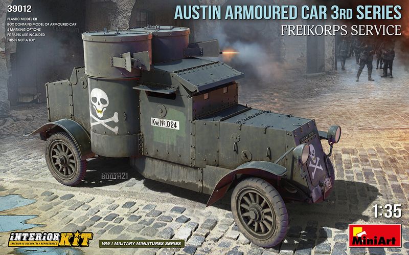 MiniArt 39012 - Austin Armoured car 3rd series: Freikorps Service. interior kit 1:35