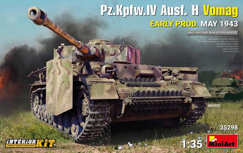 MiniArt 35298 - Pz.Kpfw.IV Ausf. H Vomag. EARLY PROD. MAY 1943. INTERIOR KIT 1:35