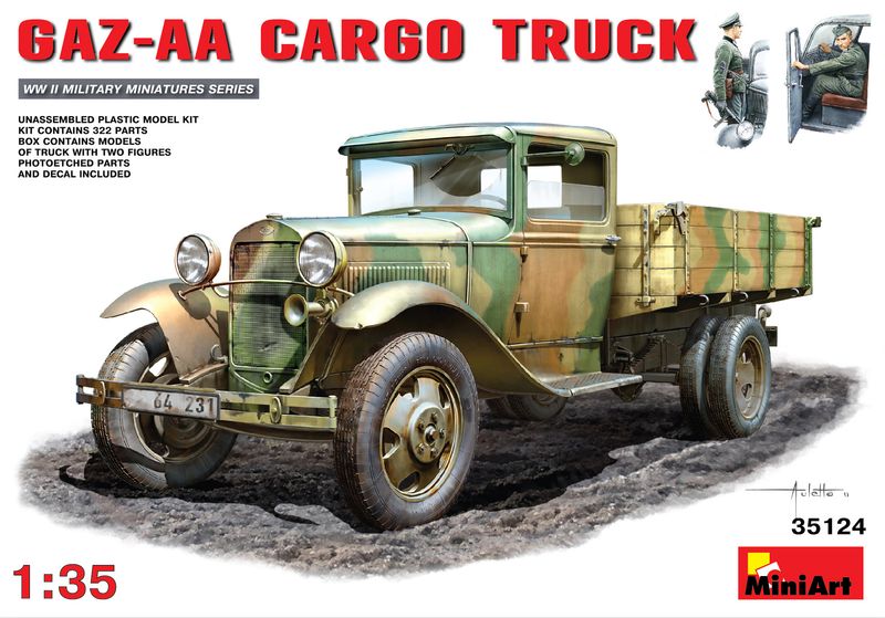 MiniArt 35124 - GAZ-AA CARGO TRUCK 1.5t TRUCK 1:35