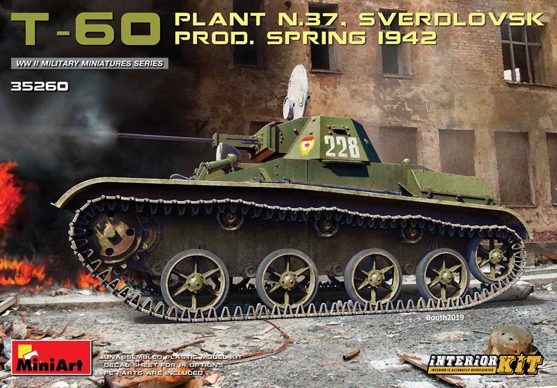 MiniArt 35260 - T-60 PLANT N.37, SVERDLOVSK PROD. SPRING 1942. INTERIOR KIT 1:35