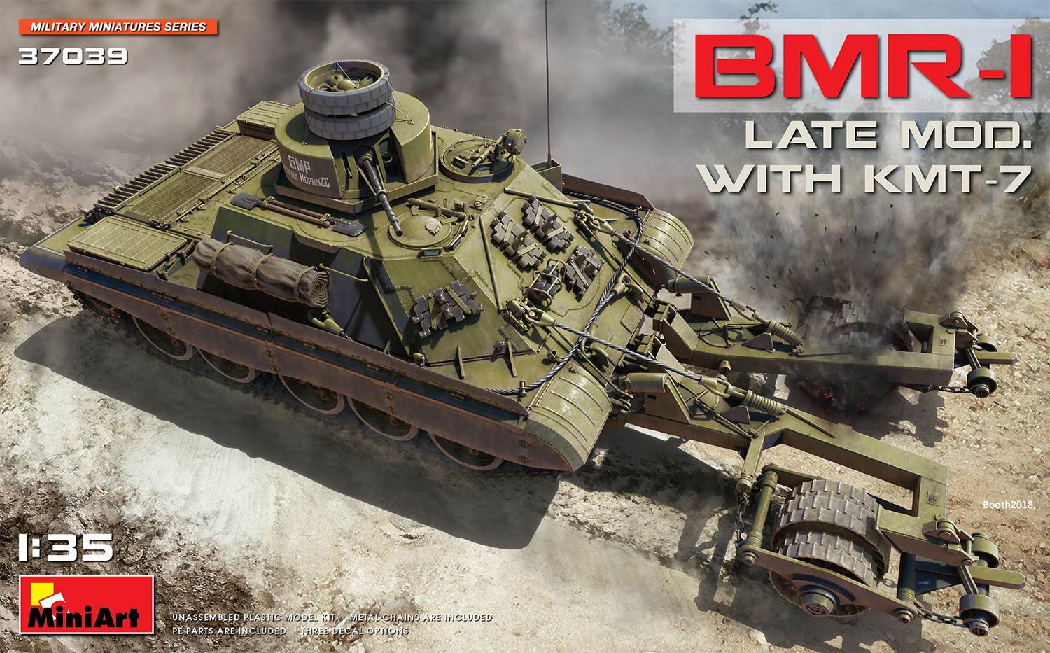 MiniArt 37039 - BMR-1 LATE MOD. WITH KMT-7 1:35