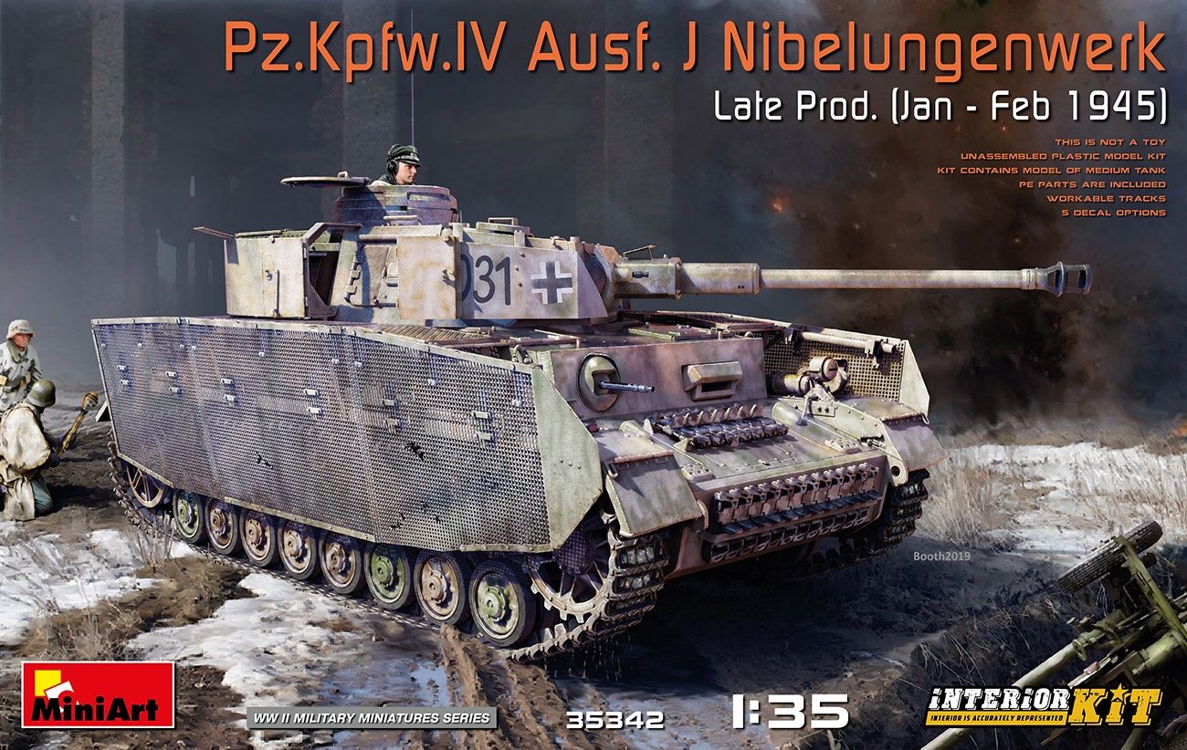 MiniArt 35342 - Pz.Kpfw.IV Ausf. J Nibelungenwerk Late Prod. (Jan – Feb 1945) INTERIOR KIT 1:35