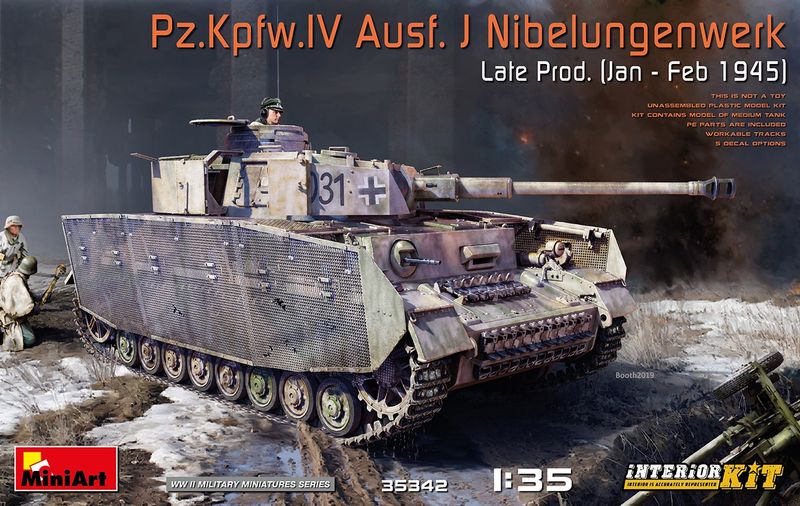 MiniArt 35342 - Pz.Kpfw.IV Ausf. J Nibelungenwerk Late Prod. (Jan – Feb 1945) INTERIOR KIT 1:35