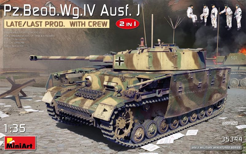MiniArt 35344 - Pz.Beob.Wg.IV Ausf. J LATE/LAST PROD. 2 IN 1 W/CREW 1:35
