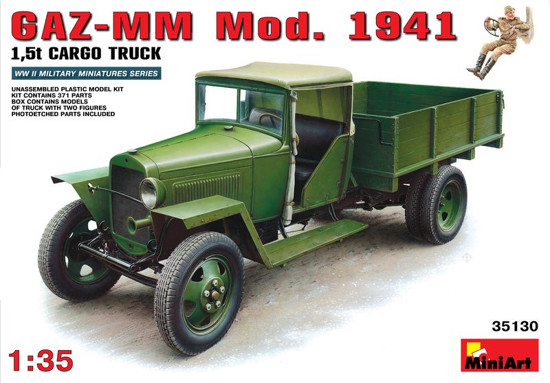 MiniArt 35130 - GAZ-MM Mod.1941 1.5t CARGO TRUCK 1:35