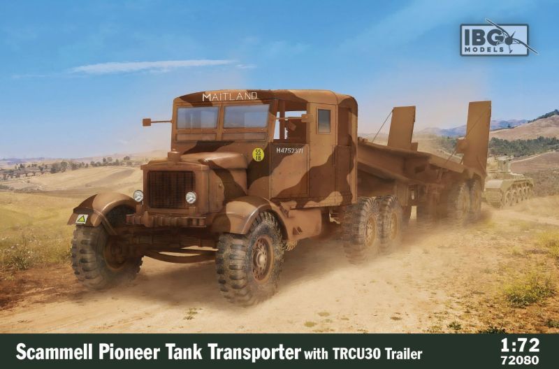 IBG 72080 - Scammell Pioneer Tank Transporter with TRCU30 Trailer 1:72