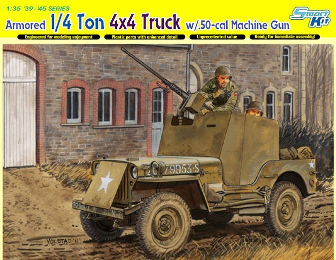Dragon 6714 - Armored 1/4 Ton 4x4 Truck w/.50-cal Machine Gun 1:35
