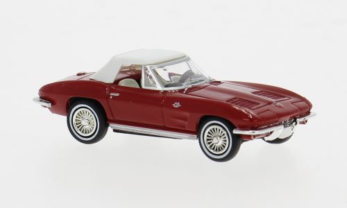Brekina 18026 - Chevrolet Corvette C2 Cabrio, rot, 1962, 1:87