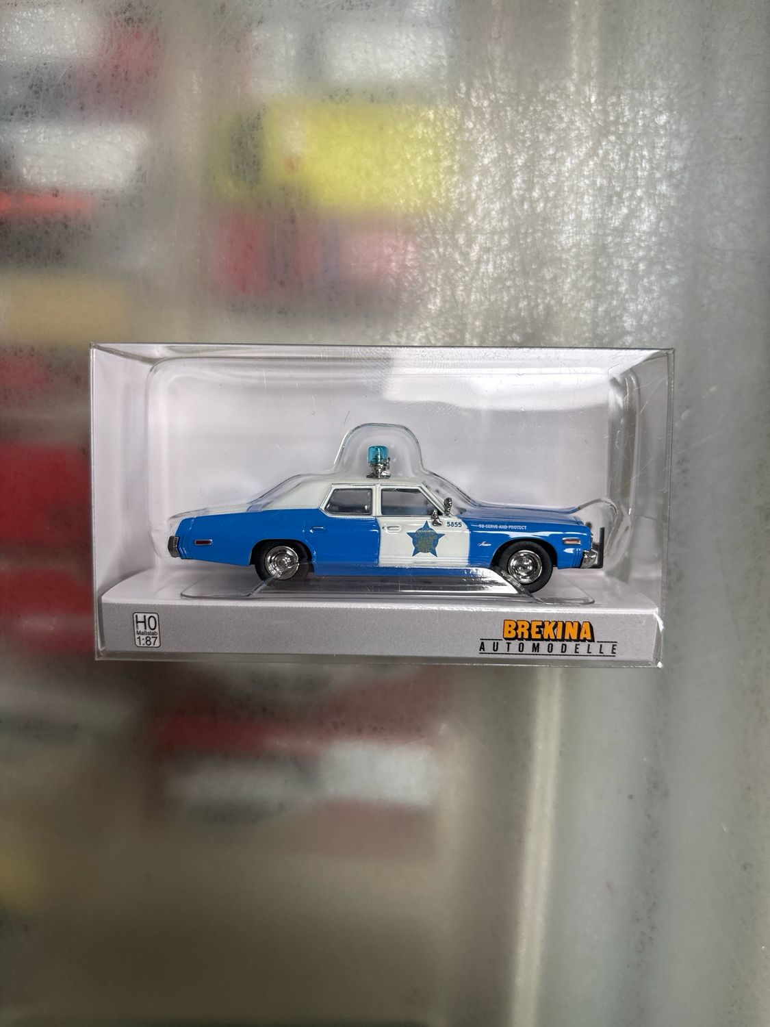 Brekina 18153 - Dodge Monaco, 1974, Chicago Police. 1:87