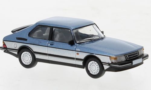 PCX 870651 - Saab 900 Turbo, blau/silber, 1986, 1:87