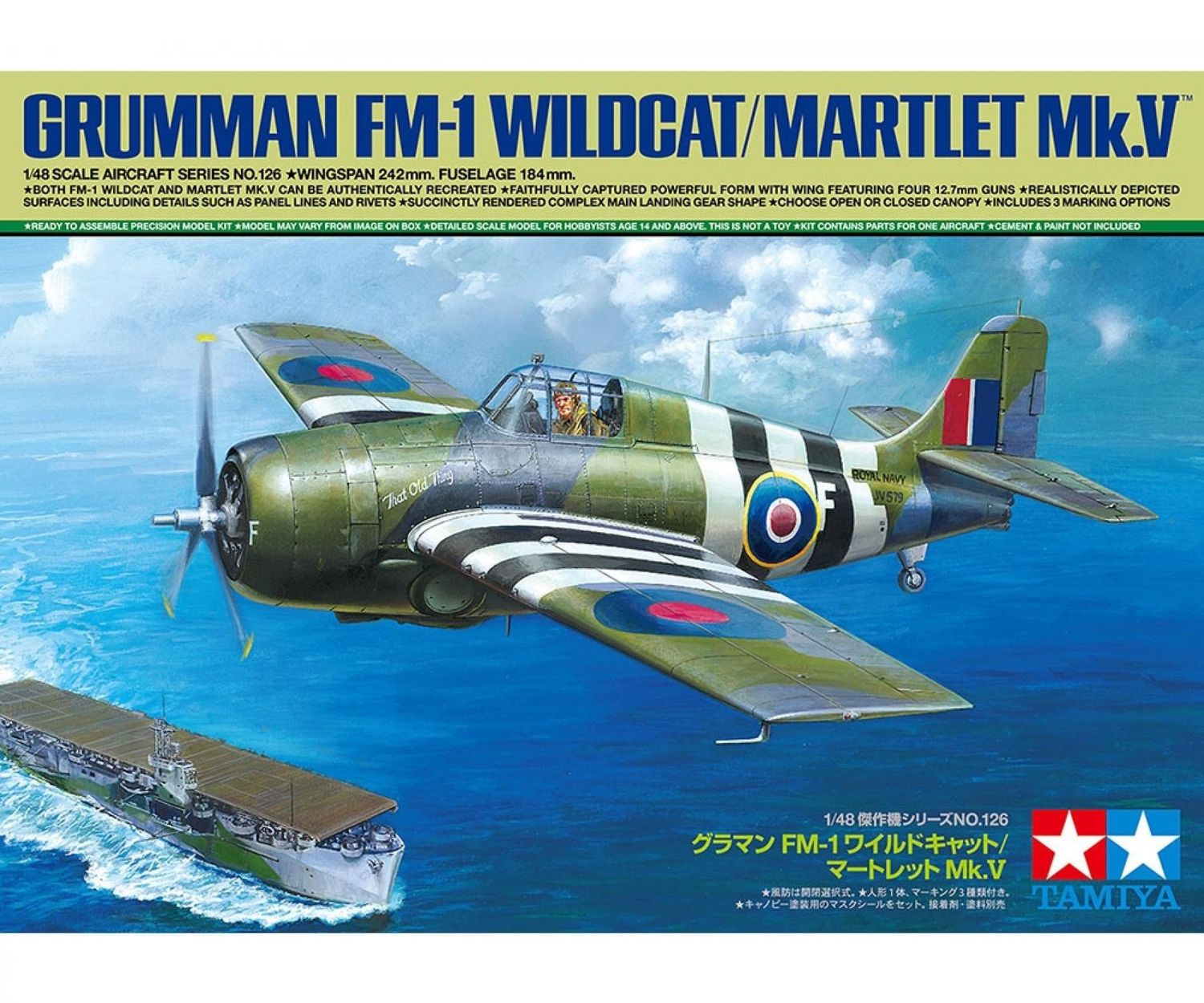 Tamiya 61126 - Grumman FM-1 Wildcat/Martlet Mk V 1:48