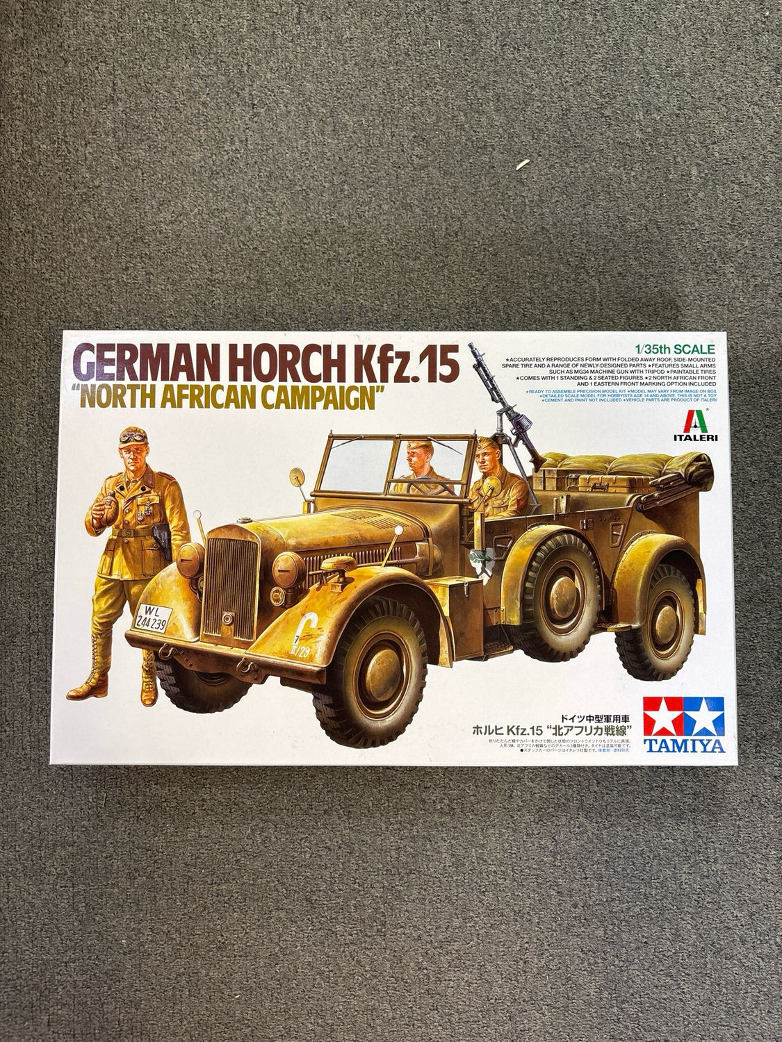 Tamiya 37015 - German Horch Kfz.15 &quot;North African Campaign&quot; 1:35