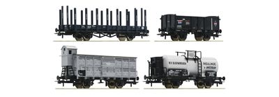 Roco 76077 - 4-tlg. Set: Güterwagen NS