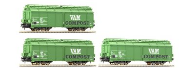 Roco 66116 - 3-teiliges Set Kompostwagen der NS