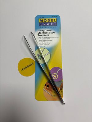 Modelcraft PTW5351 - 7&quot; HD pincet gebogen