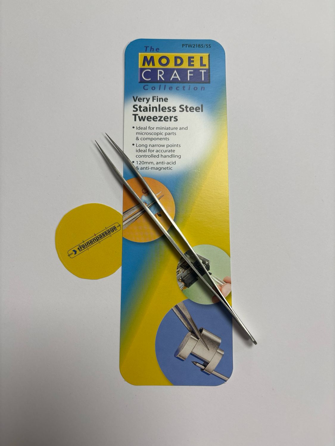 Modelcraft PTW2185S - Pincet 120mm #SS