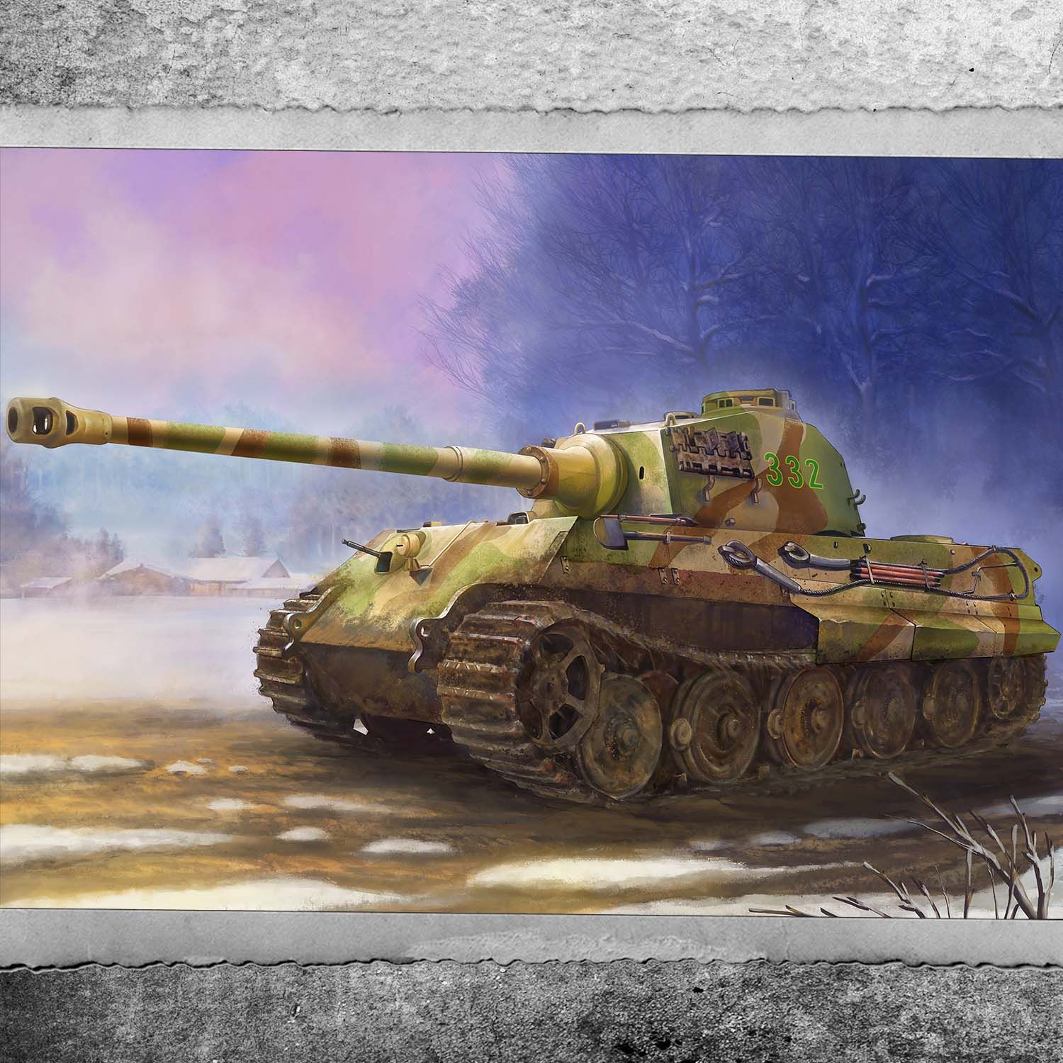 Forces of Valor 873002A - King Tiger tank (Henschel turret) Ardennes December, 1944 1:72