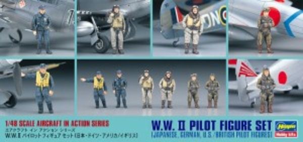 Hasagawa 36007 - WWII Piloten-Figuren 1:48