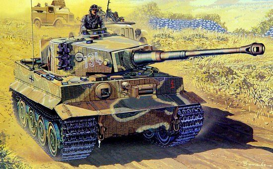 Dragon 7203 - Sd.Kfz.181 Ausf.E Tiger I Late Production w/Zimmerit 1:72