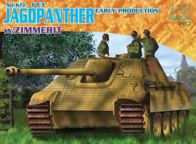 Dragon 7241 - Sd.Kfz.173 Jagdpanther Early Production w/Zimmerit 1:72