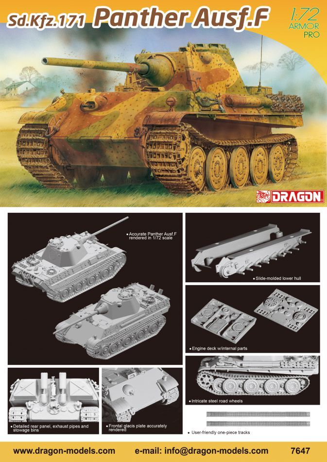 Dragon 7647 - Sd.Kfz.171 Panther Ausf.F 1:72