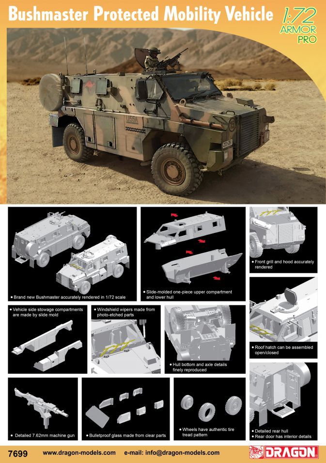 Dragon 7699 - Bushmaster Protected Mobility Vehicle 1:72