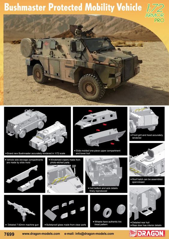 Dragon 7699 - Bushmaster Protected Mobility Vehicle 1:72