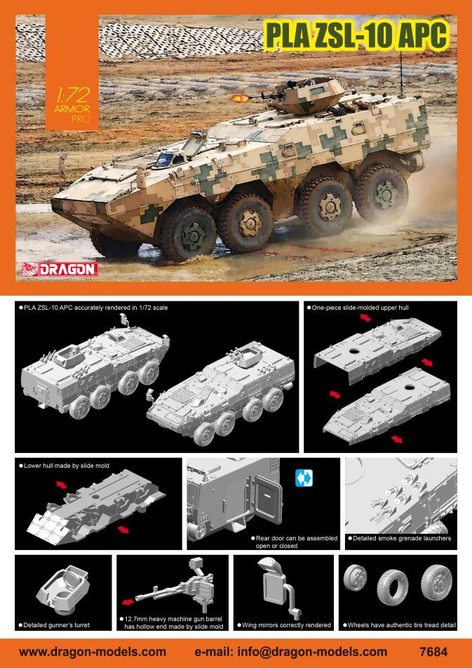 Dragon 7684 - PLA ZSL-10 APC 1:72