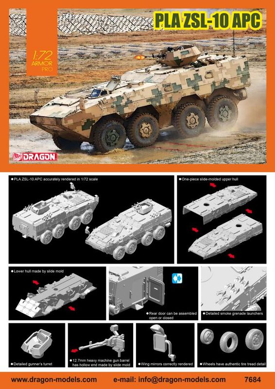 Dragon 7684 - PLA ZSL-10 APC 1:72