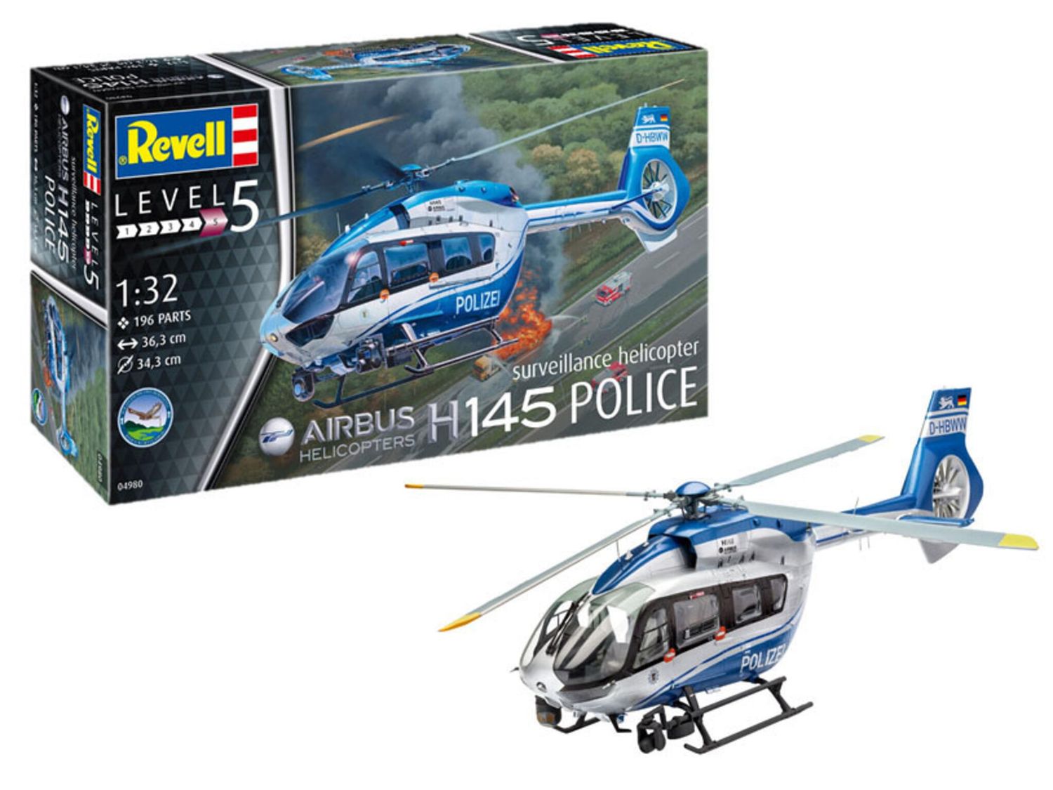 Revell 04980 - Airbus H145 &quot;Police&quot; suveillance helicopter 1:32