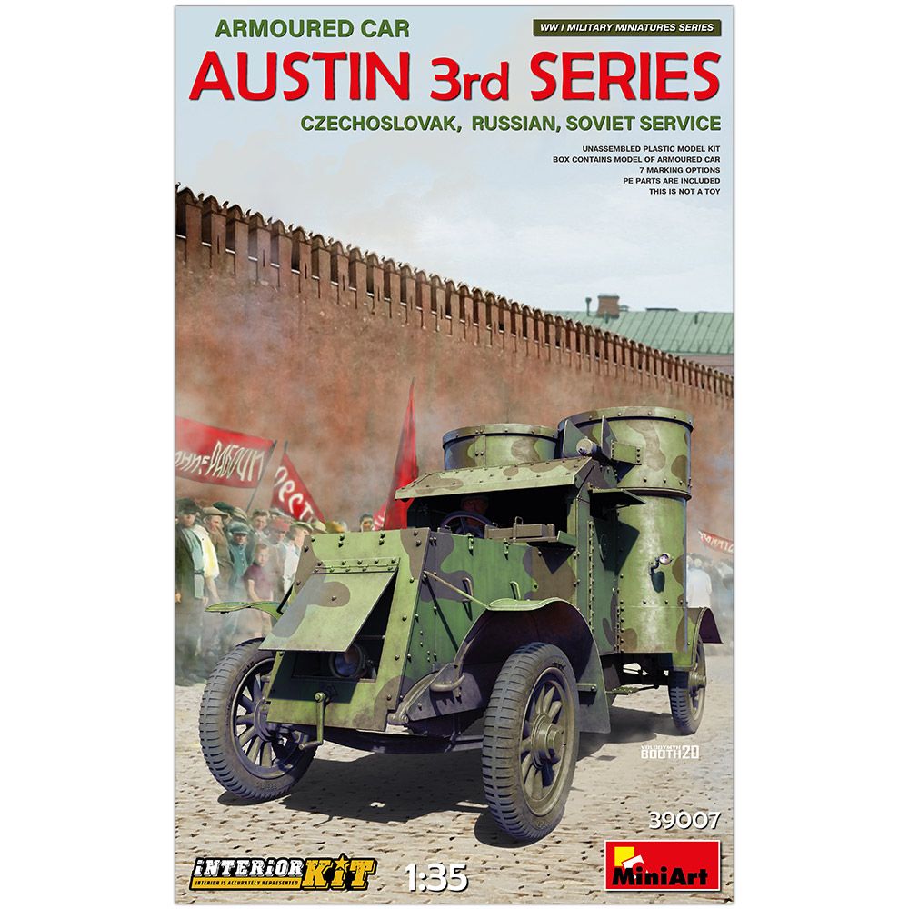 MiniArt 39007 - Austin Armoured car 3rd series: Czechoslovak, Russian, Soviet Service.  1:35