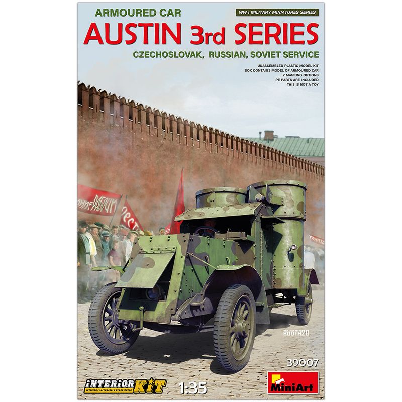 MiniArt 39007 - Austin Armoured car 3rd series: Czechoslovak, Russian, Soviet Service.  1:35