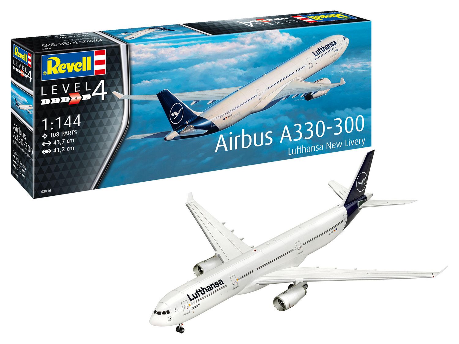 Revell 03816 - Airbus A330-300 - Lufthansa &quot;New Livery&quot; 1:144