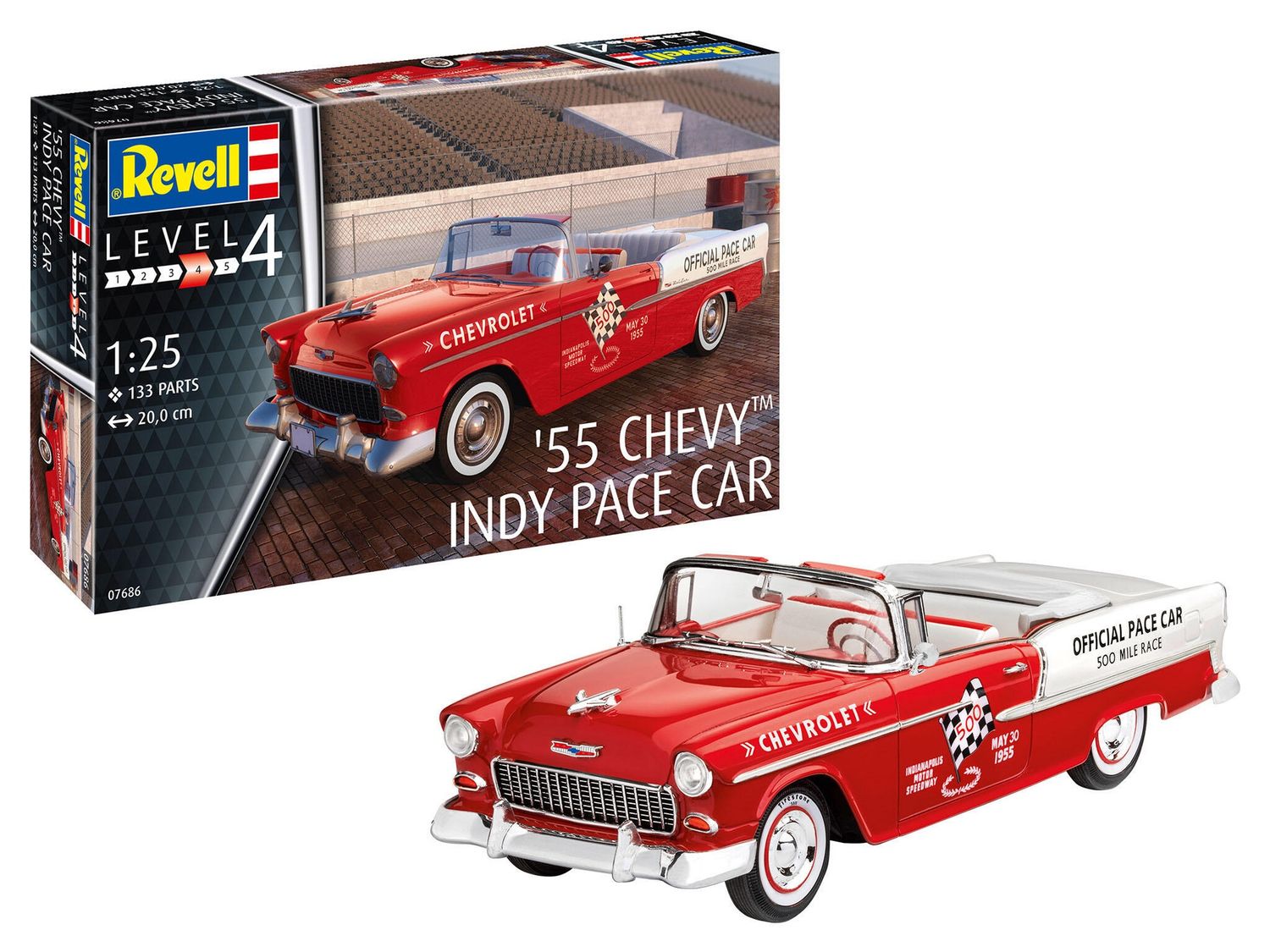 Revell 07686 -   1955 Chevy Indy Pace Car 1:24