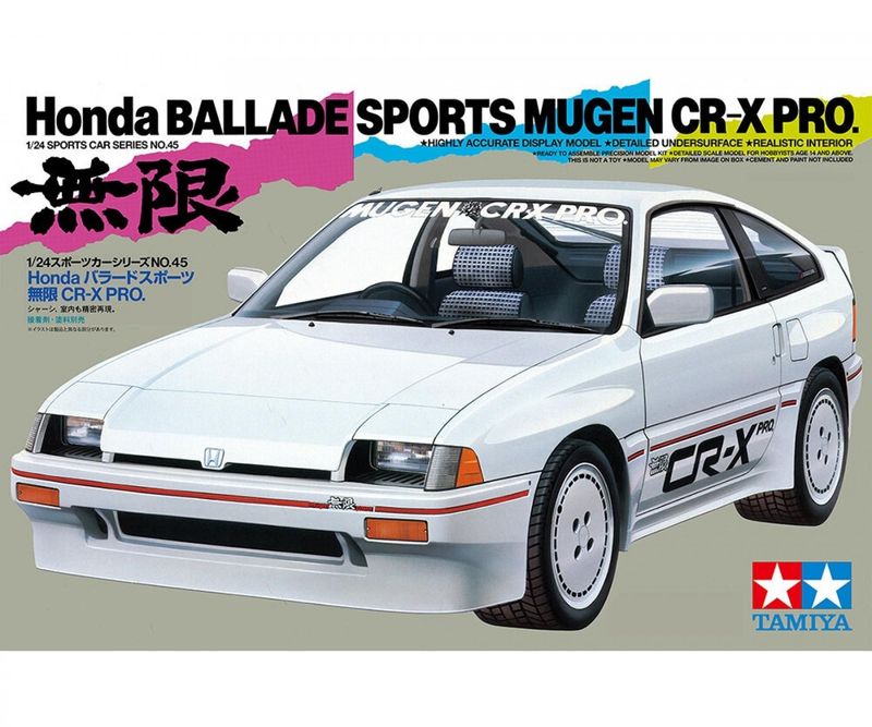 Tamiya 24045 - Honda Ballade Sports Mugen CR-X Pro 1:24