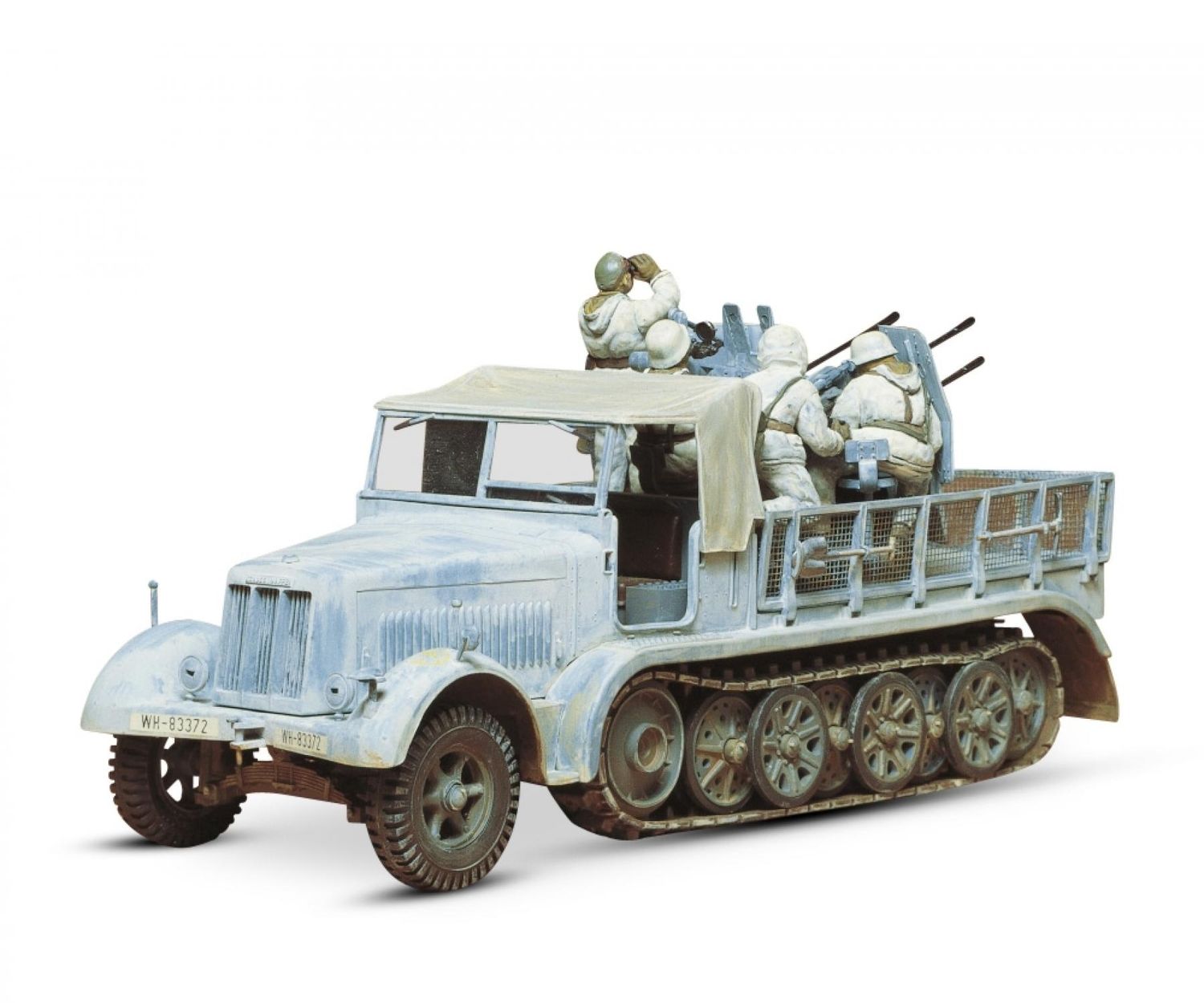 Tamiya 35050 - Ger. Halftr. w/4-Bar.AA Gun (5) 1:35