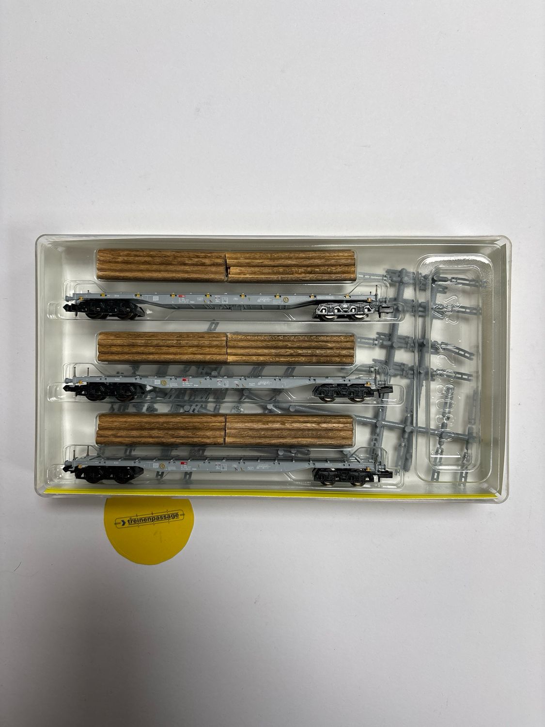 Minitrix 15176 - Set met 3 houttransportwagons  SBB 1:160 (N)
