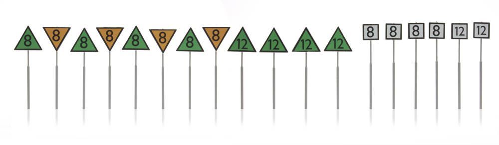 Artitec 316.032 - NS-borden: snelheidsborden 18 stuks 1:160 (N)