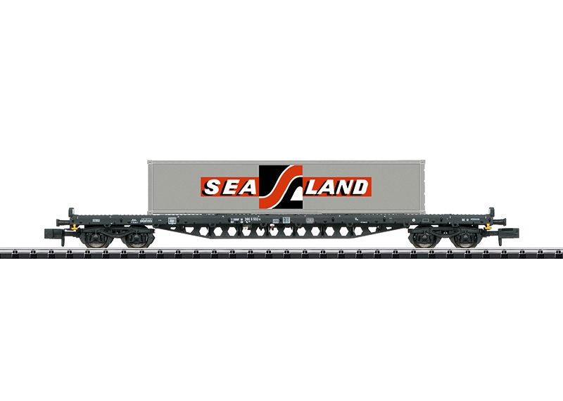 Minitrix 18087 - Type Rs 683 Hobby Container Flat Car &quot;Sealand&quot; 1:160 (N)